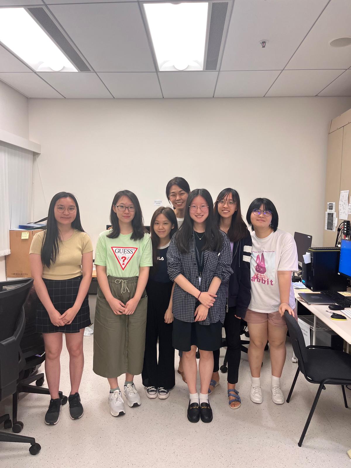 The last summer research meeting in 2023. Bingzi (right 3) will leave for MIT shortly after this meeting.
